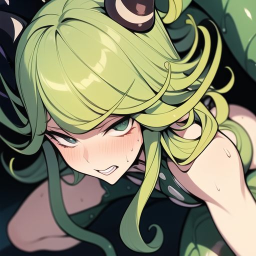 Tatsumaki, sweaty, skinny, sex, sex with tentacles, tentacles in pussy, loud orgasm