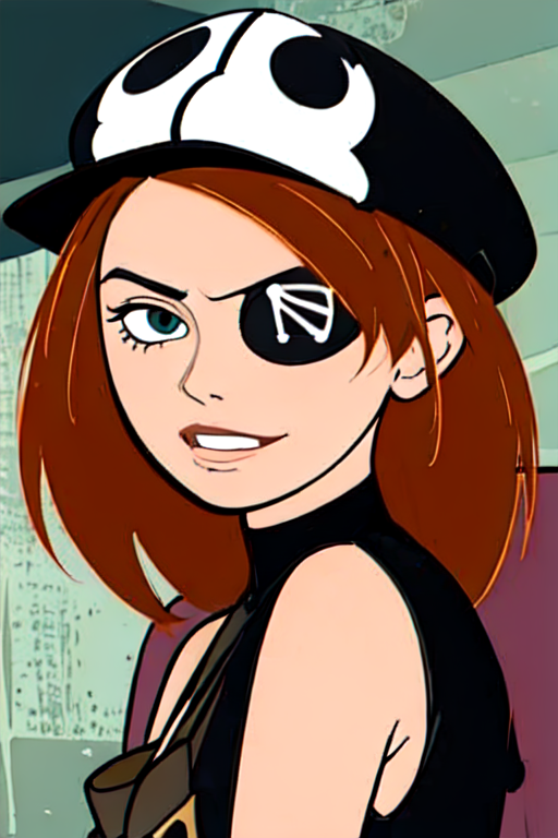 brown hair, (masterpiece), best quality, expressive eyes, perfect face,illustration of a Pirates girl with Eyepatch, (single eyepatch:1.5), black leather single eye patch, hat, intricate detailed eye patch, (Masterpiece), (Best Quality), (High Detailes), intricate details,. intricate detail texture